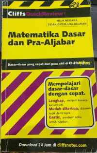 Image of Matematika Dasar Dan Pra Aljabar